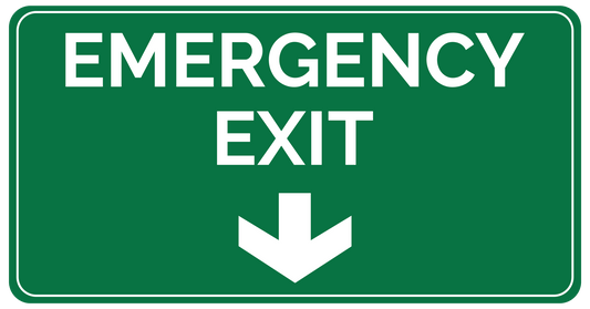 Exit sticker emergency sticker - Ricard Pictogram stickers -