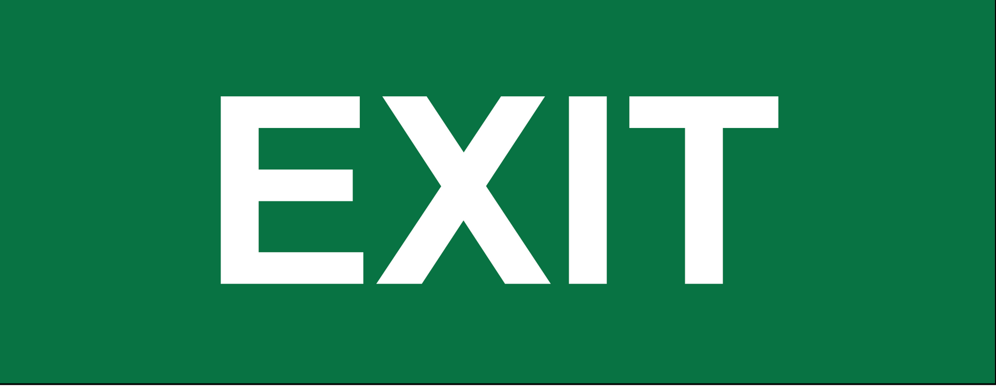 Exit sticker met tekst sticker - Ricard Pictogram stickers -