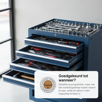 sfeerbeeld Goedgekeurd tot (met scheidingsstreep) Bruin