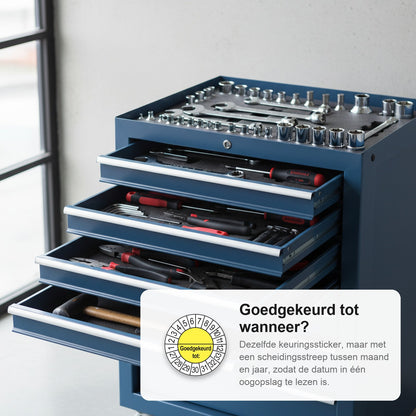 sfeerbeeld Goedgekeurd tot (met scheidingsstreep) Geel