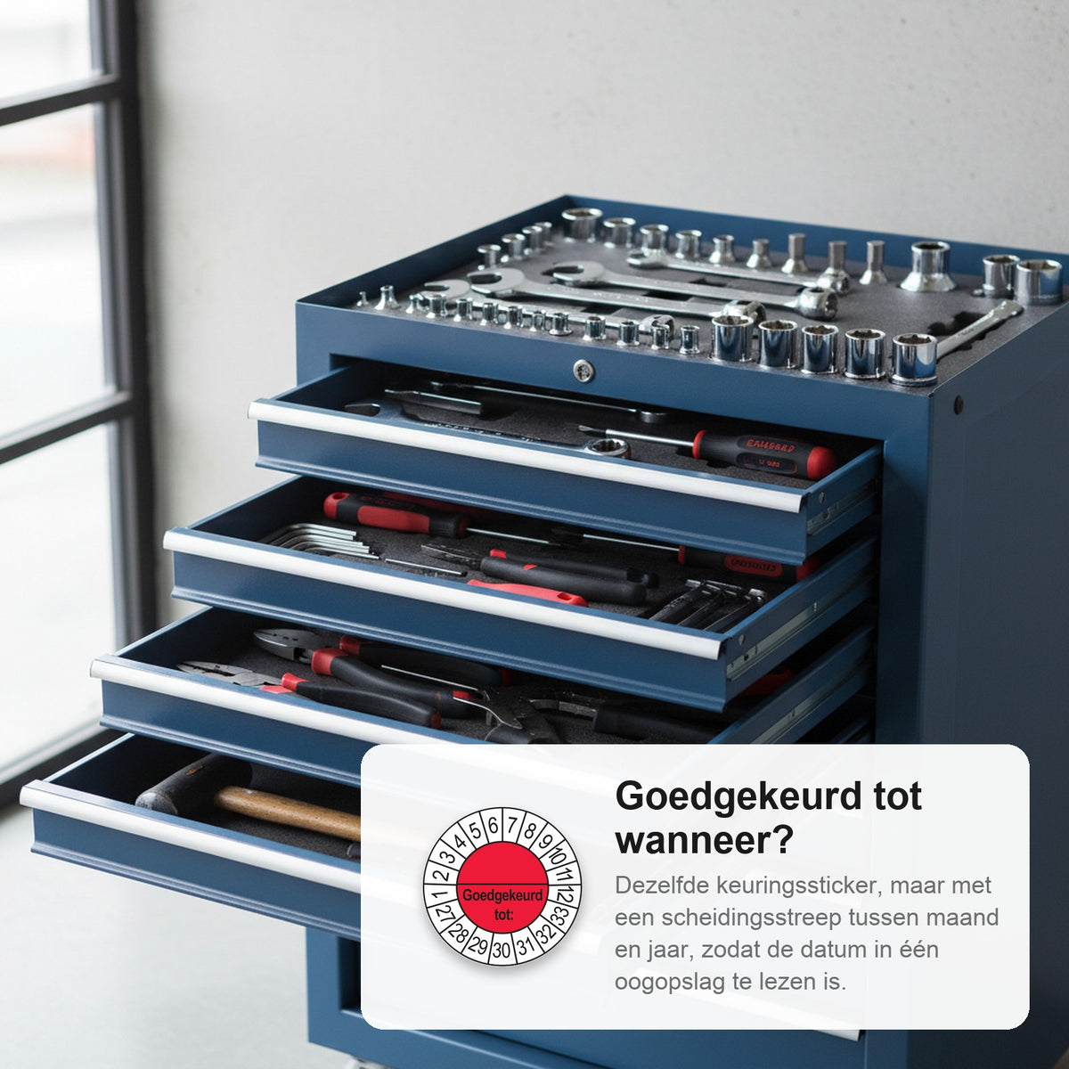 sfeerbeeld Goedgekeurd tot (met scheidingsstreep) Rood