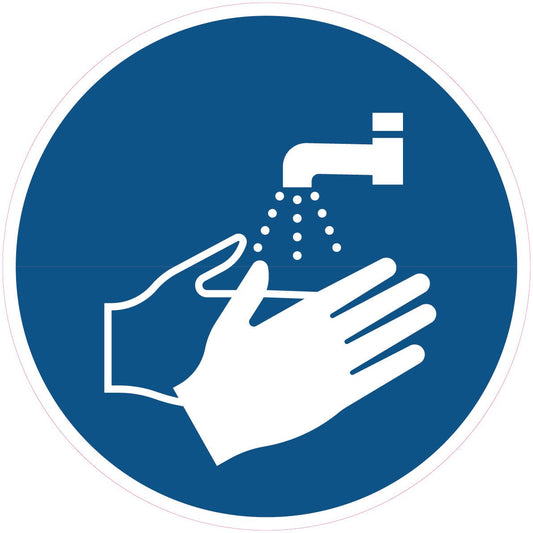 Handen wassen verplicht | Pictogram sticker 743693 - Ricard Pictogram stickers -