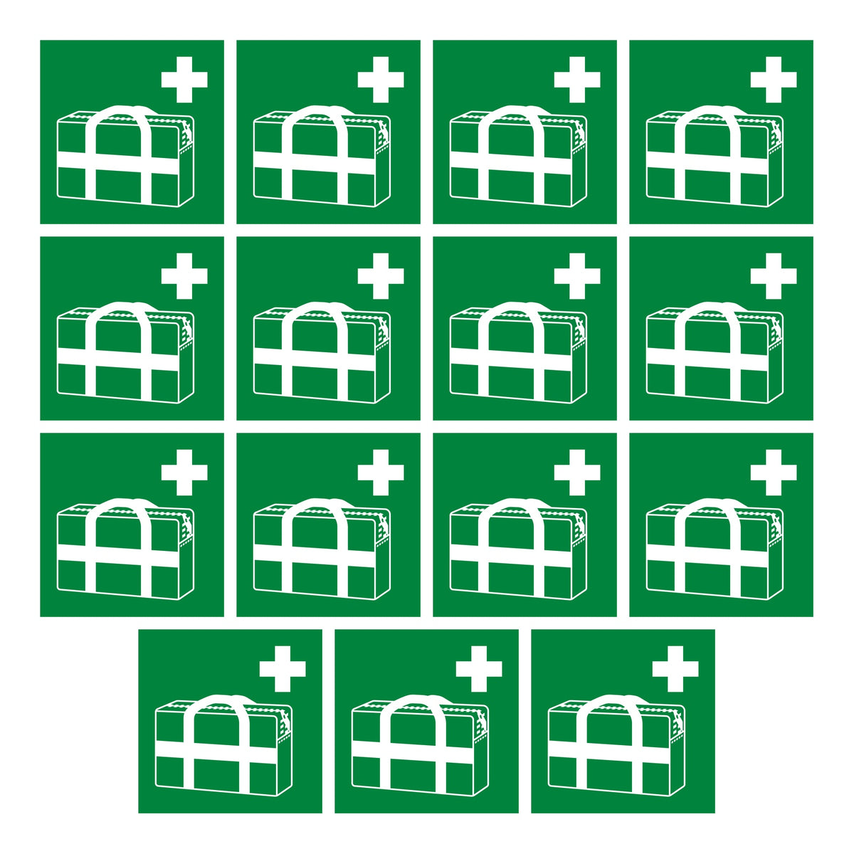 Medische noodtas sticker 5 cm, 15 stuks