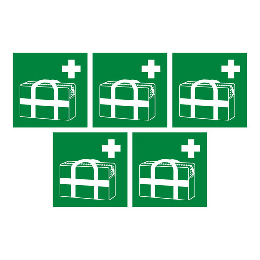 Medische noodtas sticker 20 cm, 5 stuks