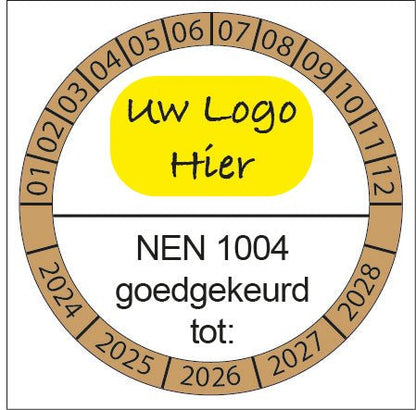 Keuringssticker met eigen logo - Ricard Pictogram stickers -