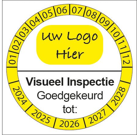 Keuringssticker met eigen logo - Ricard Pictogram stickers -