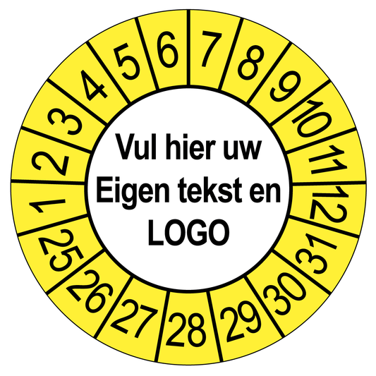 Keuringsstickers met Eigen Tekst en Logo | Personaliseerbaar | Snelle Levering - Ricard Pictogram stickers - 