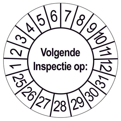 Keuringsstickers Volgende inspectie op Rond 35 mm - Ricard Pictogram stickers - 8718133056901