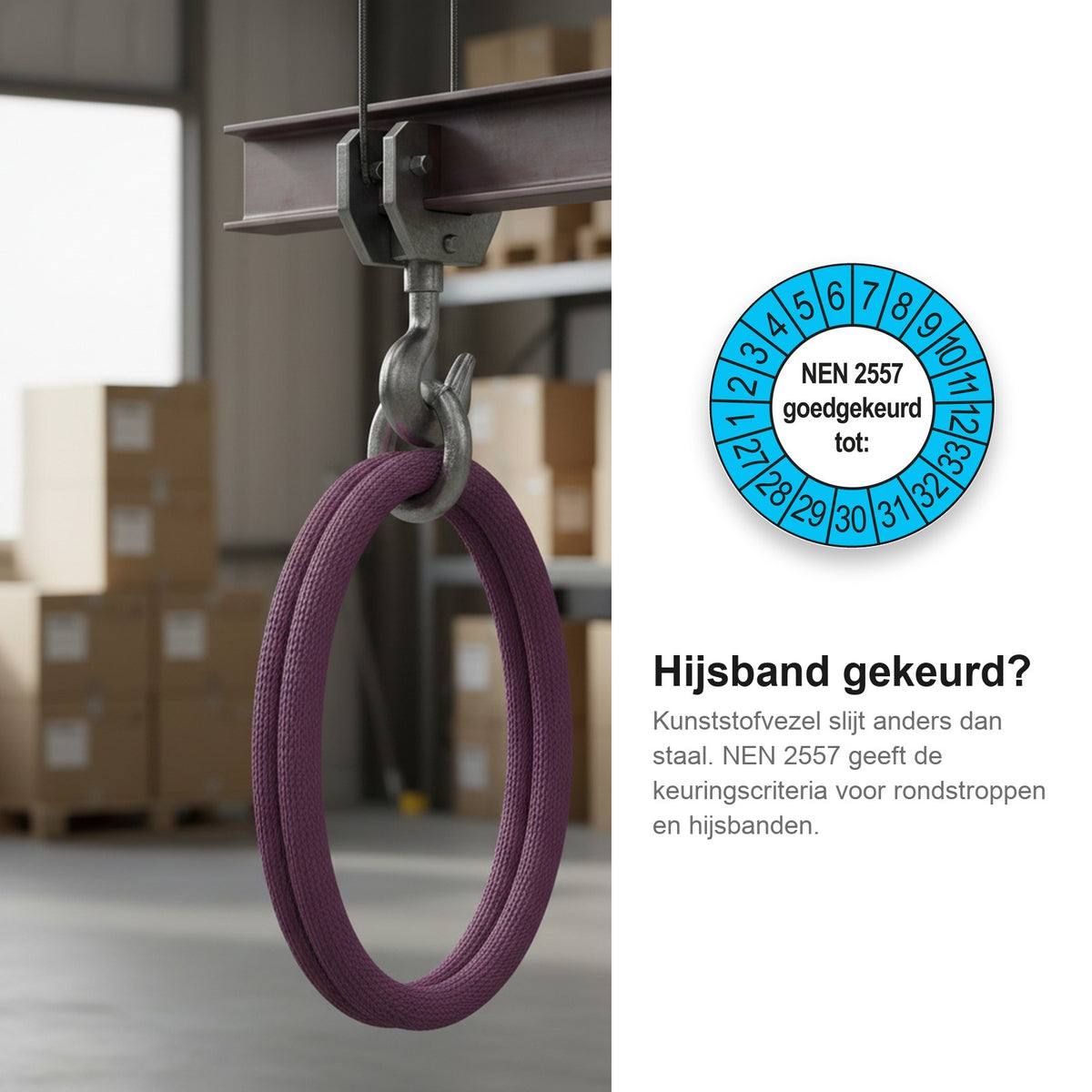 sfeerbeeld NEN 2557 Goedgekeurd tot Buiten Blauw