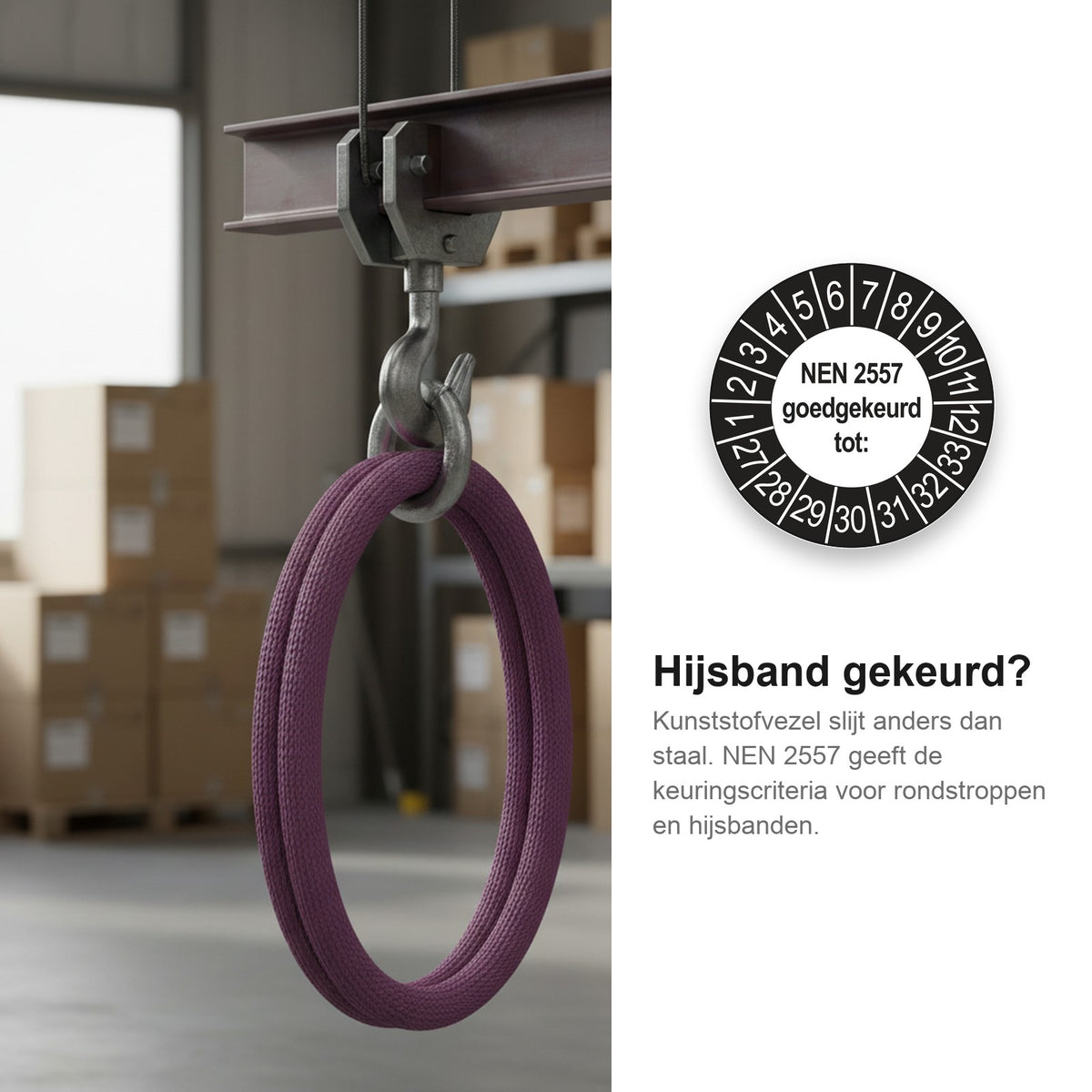sfeerbeeld NEN 2557 Goedgekeurd tot Buiten Zwart