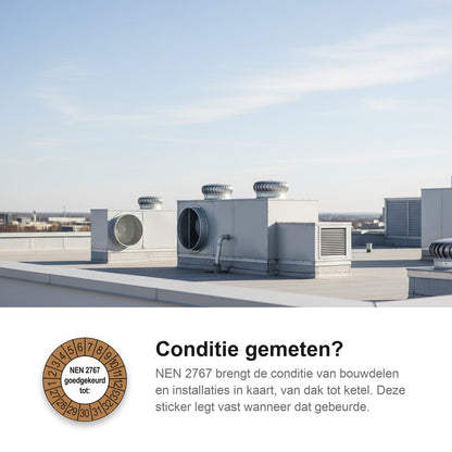 sfeerbeeld NEN 2767 Goedgekeurd tot Buiten Bruin