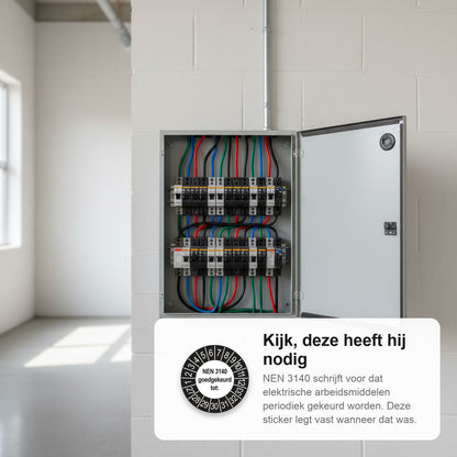 sfeerbeeld NEN 3140 Goedgekeurd tot Buiten Zwart