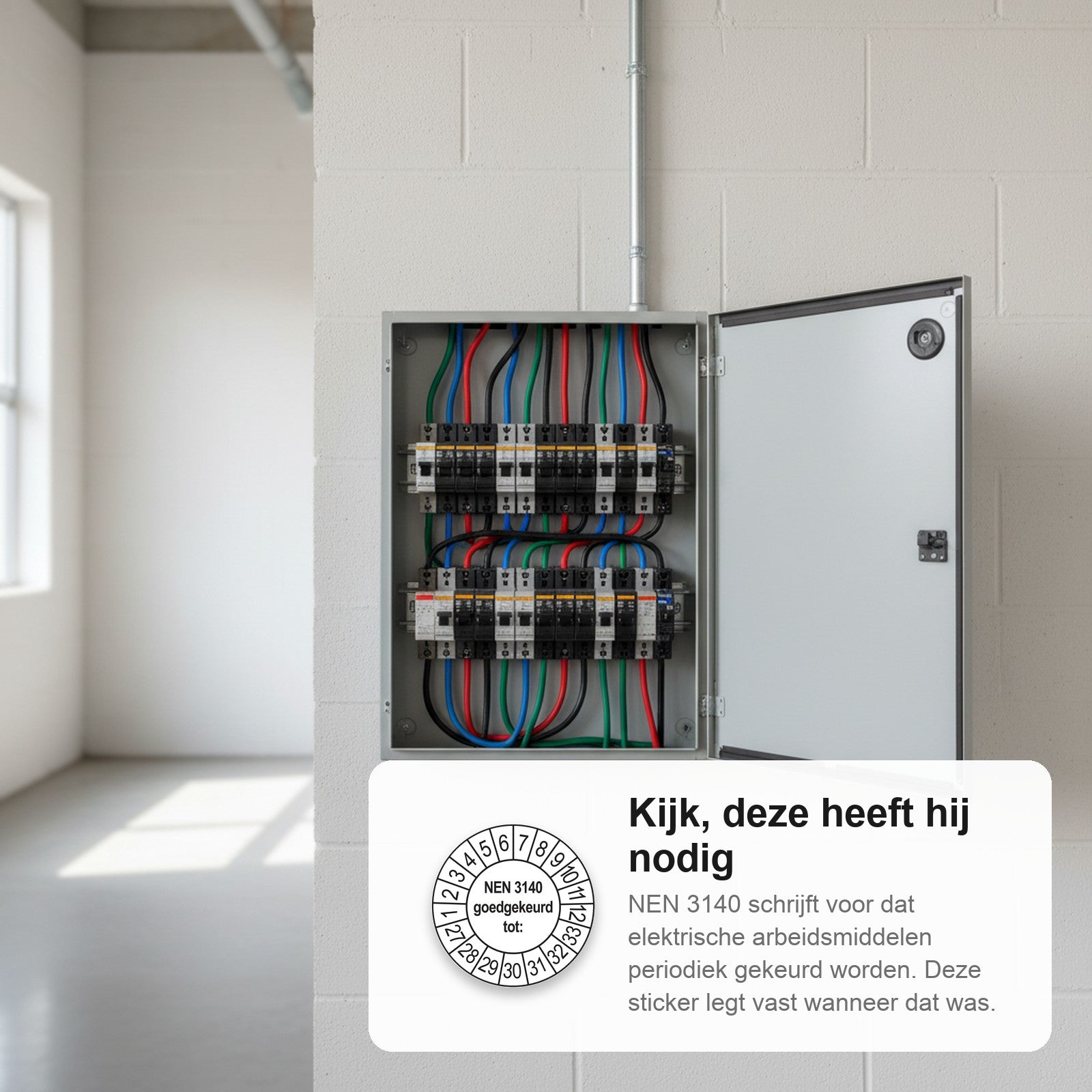 sfeerbeeld NEN 3140 Goedgekeurd tot Wit