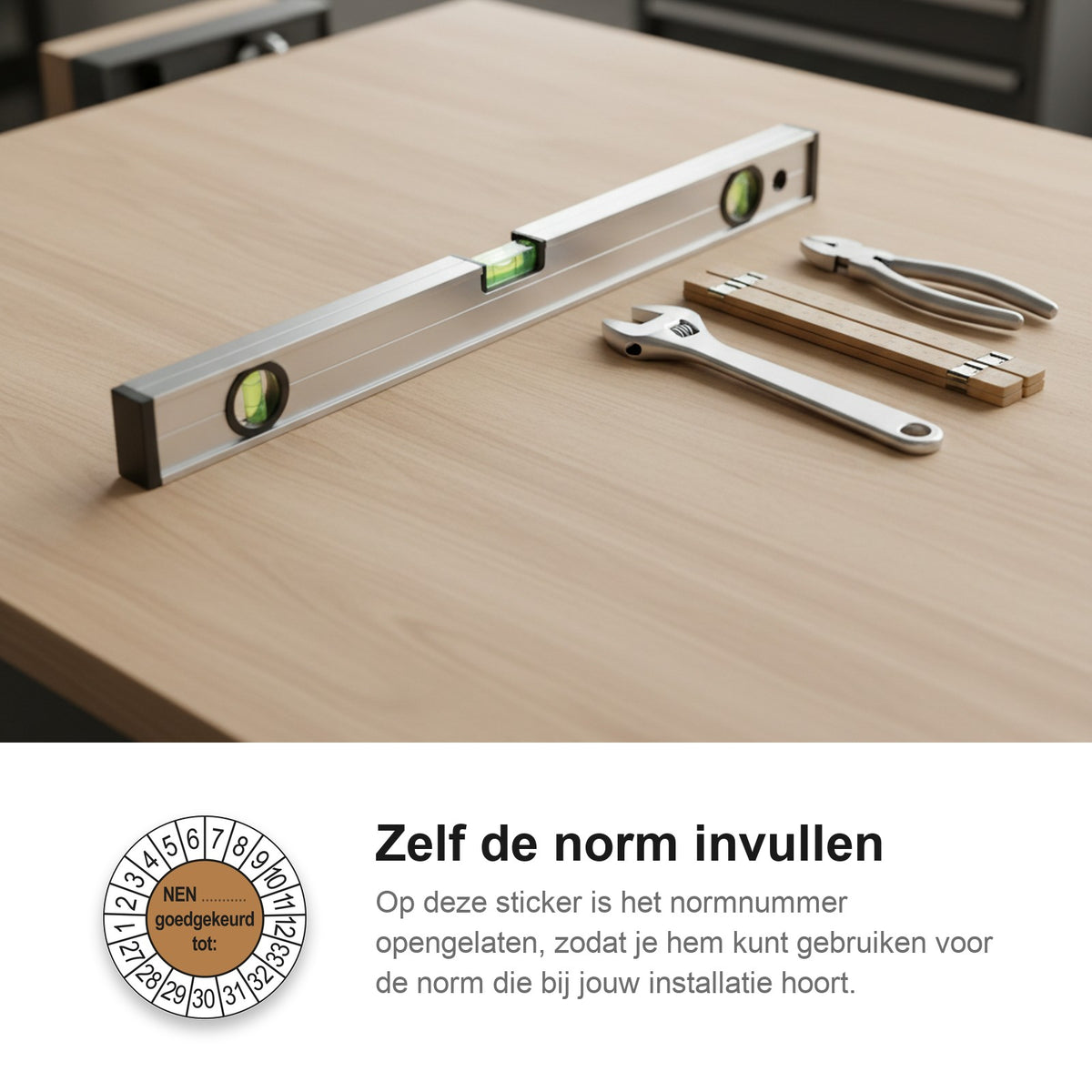 sfeerbeeld NEN (zelf in te vullen) Goedgekeurd tot Bruin