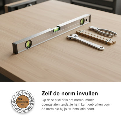sfeerbeeld NEN (zelf in te vullen) Goedgekeurd tot Bruin
