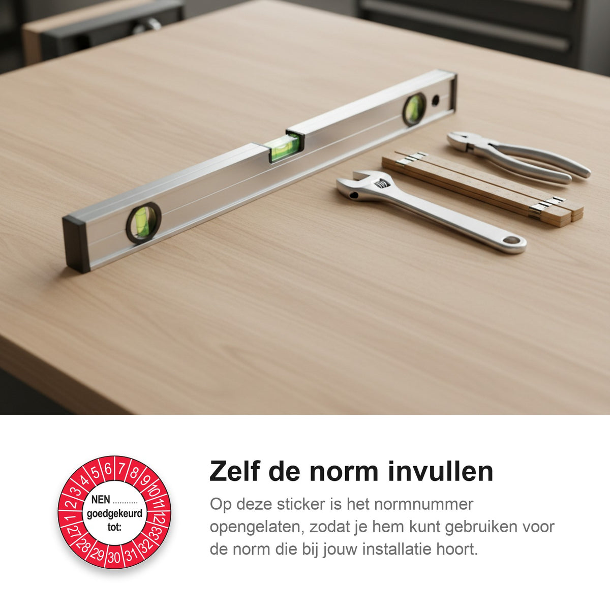 sfeerbeeld NEN (zelf in te vullen) Goedgekeurd tot Buiten Rood
