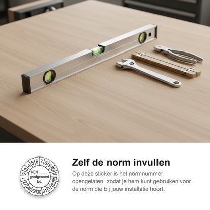 sfeerbeeld NEN (zelf in te vullen) Goedgekeurd tot Wit