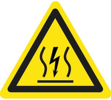 Pictogram stickers - Waarschuwing voor Elektrische vloerverwarming. 743693 - Ricard Pictogram stickers -