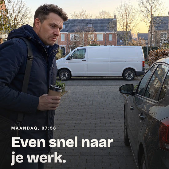 Uitrit vrijhouden: het busje dat er nog steeds staat