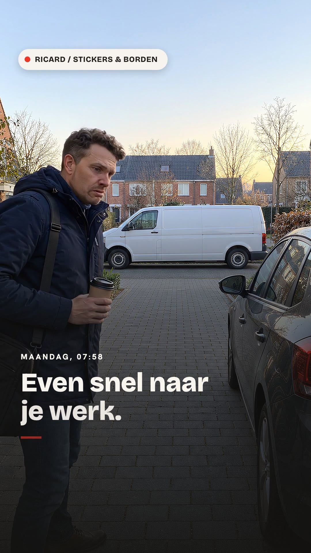 Uitrit vrijhouden: het busje dat er nog steeds staat