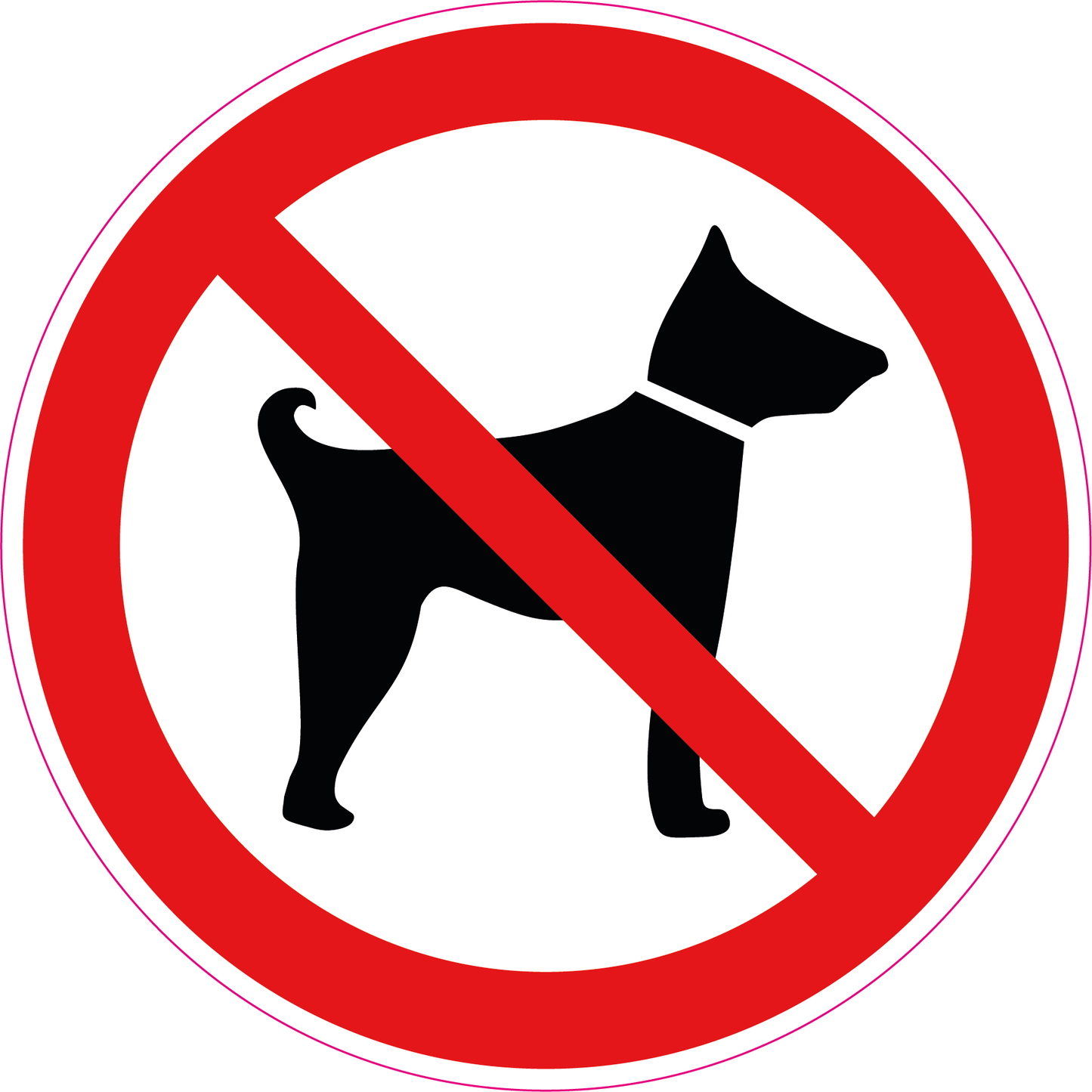 Rond Verboden voor Honden stickers | Pictogram 743693 - Ricard Pictogram stickers -