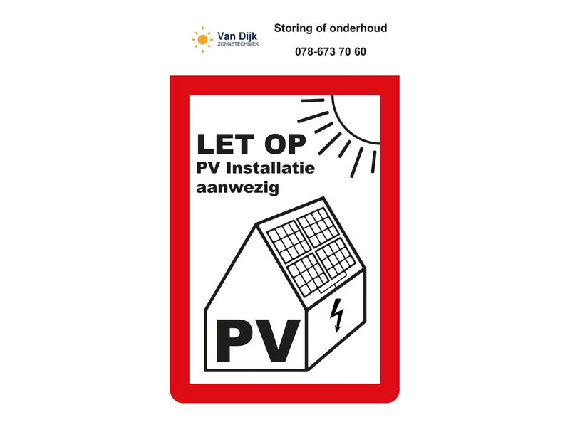 PV-sticker 35 x 60 mm