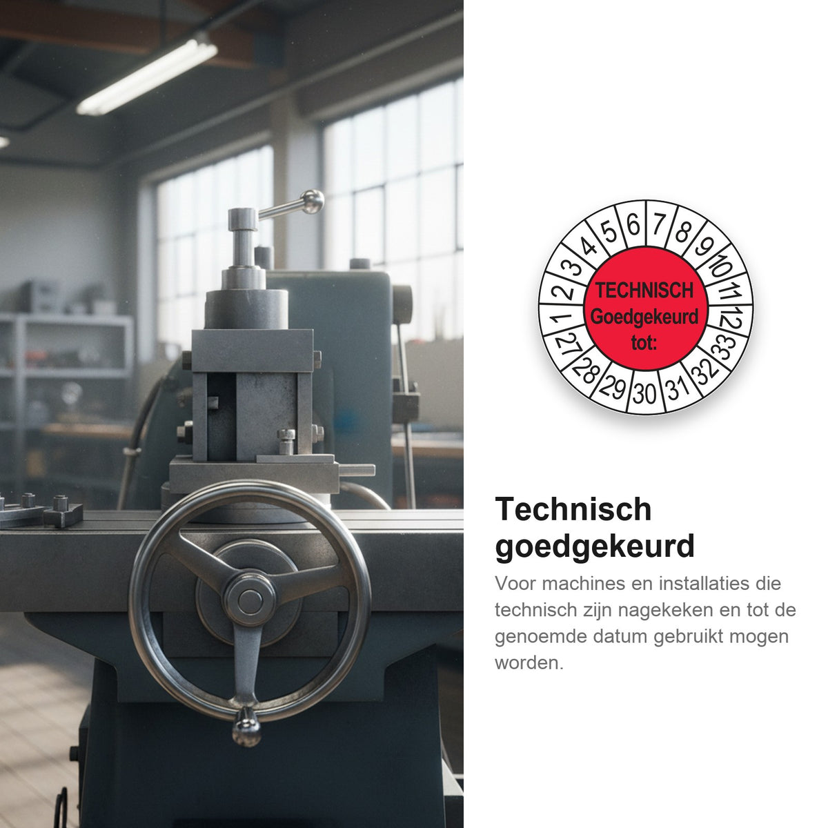 sfeerbeeld Technisch Goedgekeurd tot Rood