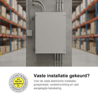 sfeerbeeld Vast NEN 3140 Goedgekeurd tot Geel