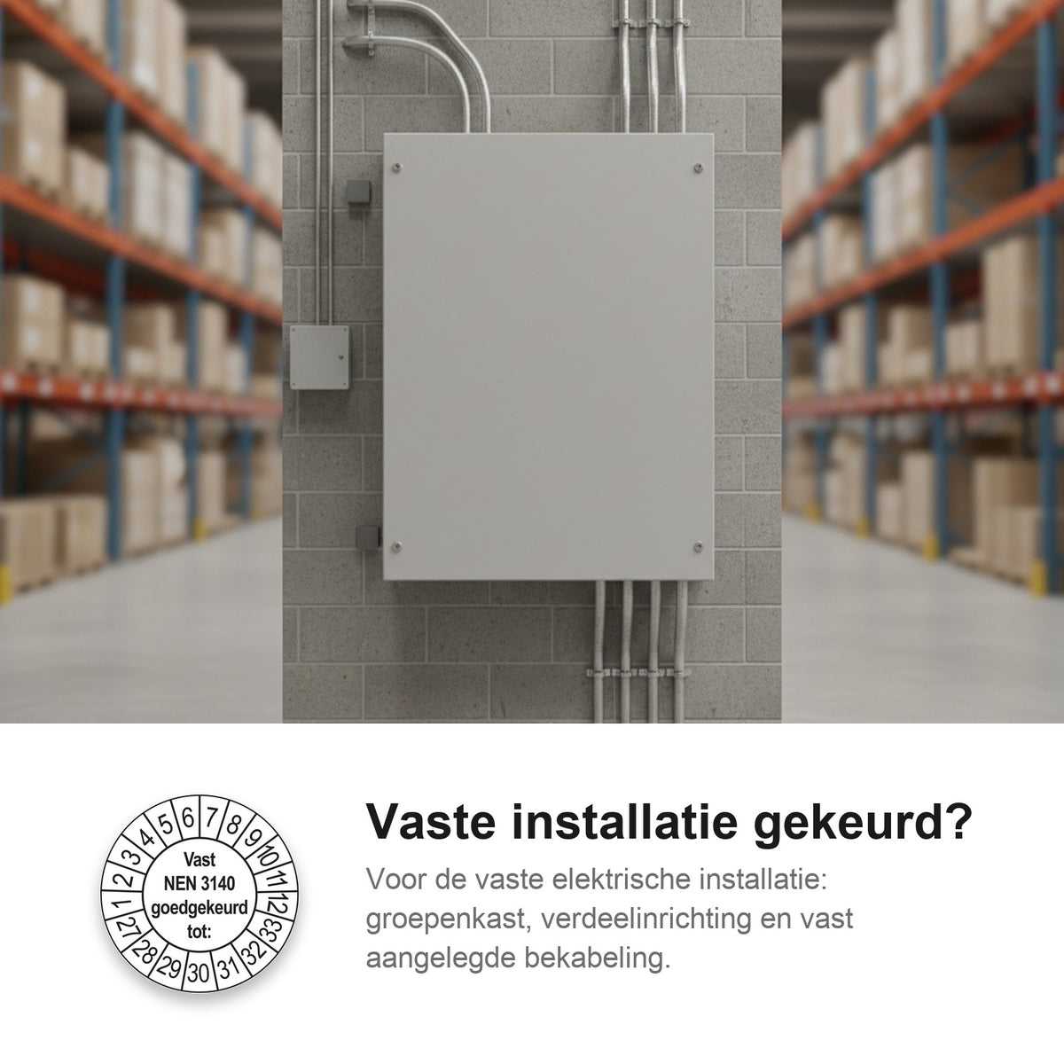 sfeerbeeld Vast NEN 3140 Goedgekeurd tot Wit