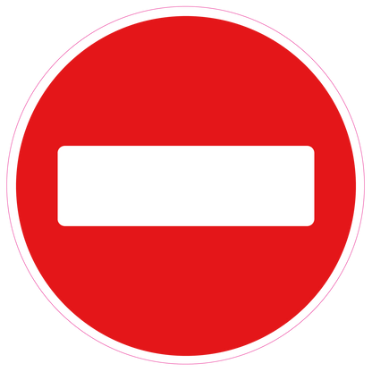 Verkeersbord eenrichtingverkeer sticker - Ricard Pictogram stickers -