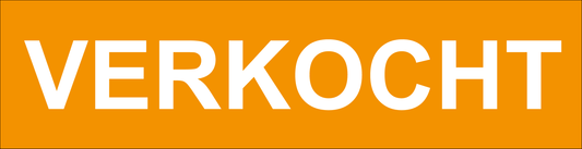Verkocht sticker oranje | 40 x 10 cm | 6 stuks - Ricard Pictogram stickers - 8718133053481