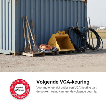 sfeerbeeld Volgende VCA Keuring Buiten Rood