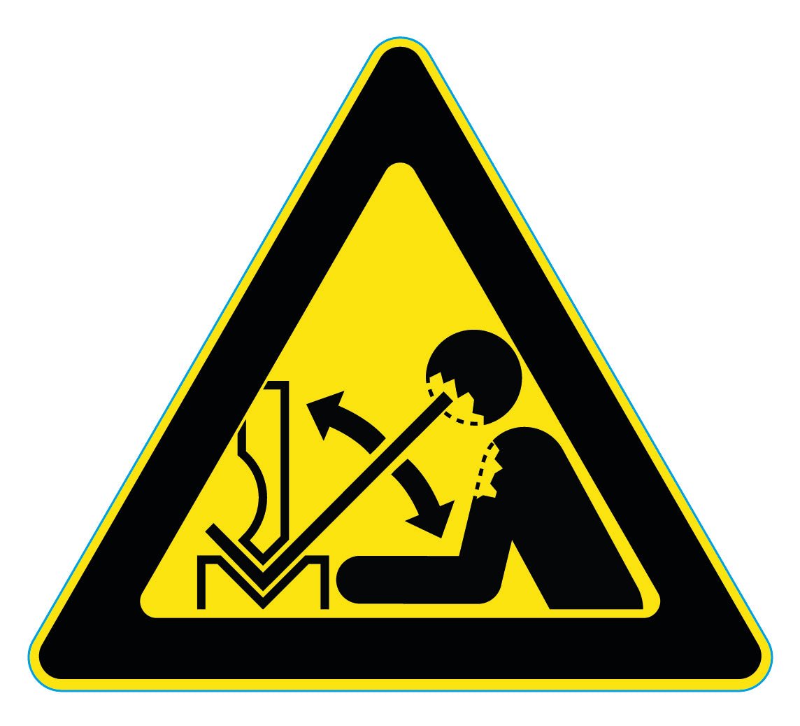 Waarschuwingssticker Snel Bewegend Werkstuk | ISO 7010 W032 | Veiligheids Machines Ricard Pictogram stickers - 8718133052064